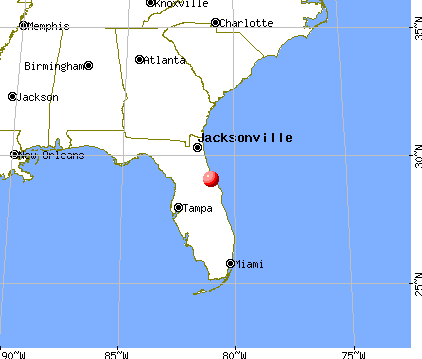 Samsula-Spruce Creek, Florida map