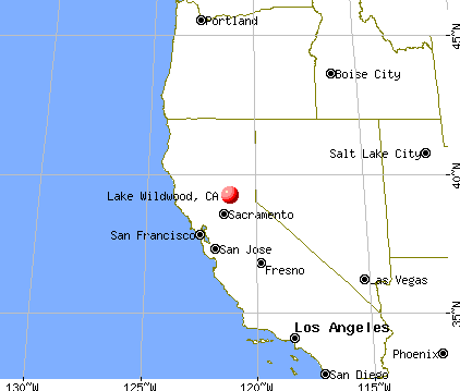 Lake Wildwood, California map