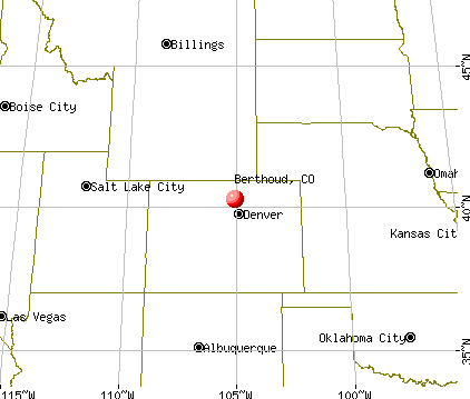 Berthoud, Colorado map