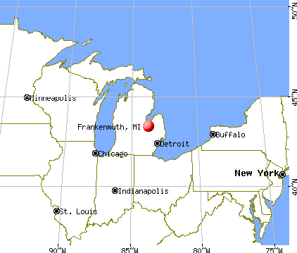 Frankenmuth, Michigan map