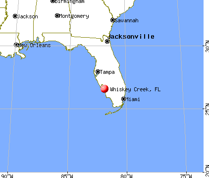 Whiskey Creek, Florida map