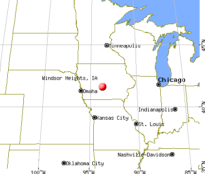 Windsor Heights, Iowa map