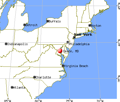 Deale, Maryland map