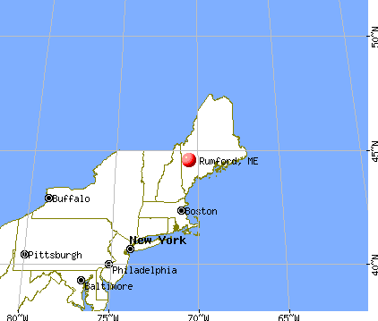 Rumford, Maine map