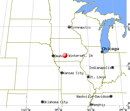 Winterset, Iowa map