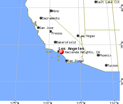 Hacienda Heights, California map