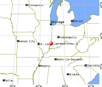 Lawrenceville, Illinois map