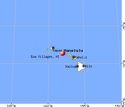 Ewa Villages, Hawaii map