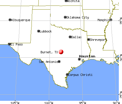 Burnet, Texas map