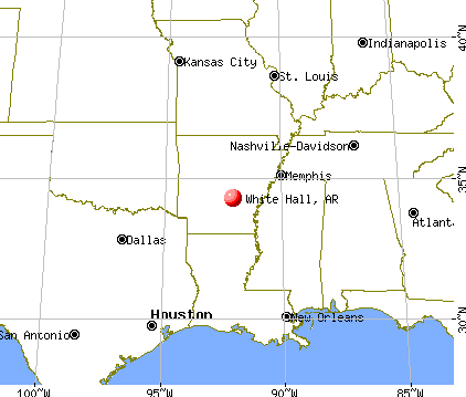 White Hall, Arkansas map