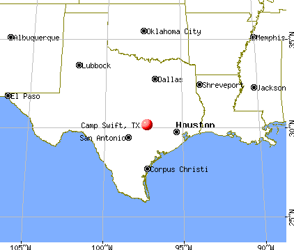 Camp Swift, Texas map