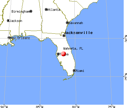 Wahneta, Florida map