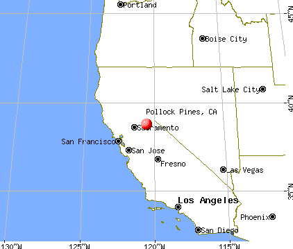 Pollock Pines, California map