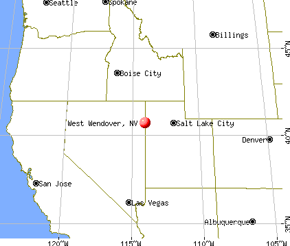 West Wendover, Nevada map