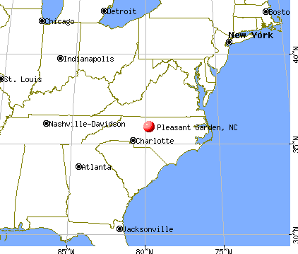 Pleasant Garden, North Carolina map