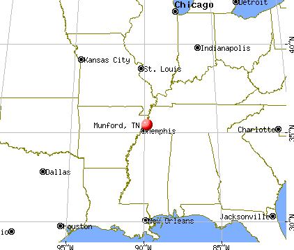 Munford, Tennessee map