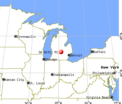 De Witt, Michigan map