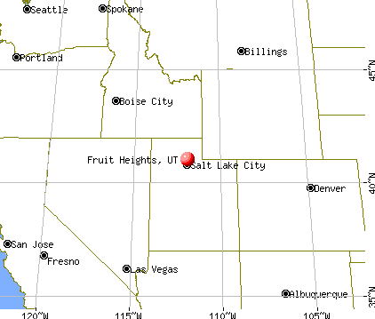 Fruit Heights, Utah map