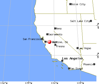 Gustine, California map