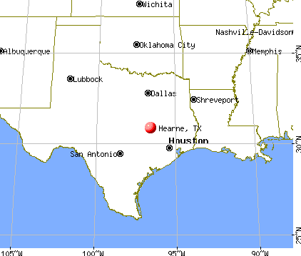 Hearne, Texas map