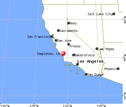 Templeton, California map