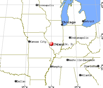 Maryville, Illinois map