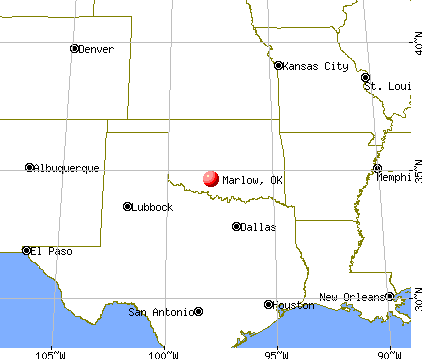 Marlow, Oklahoma map