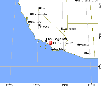 El Cerrito, California map