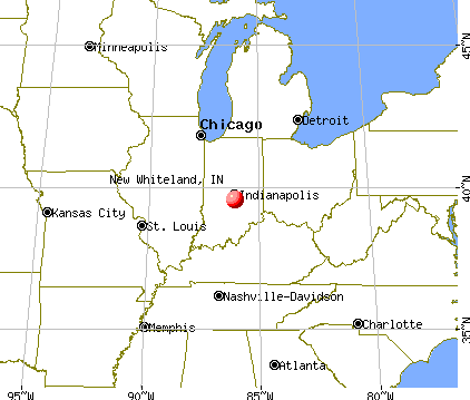 New Whiteland, Indiana map