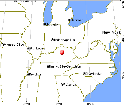 Lexington-Fayette, Kentucky map
