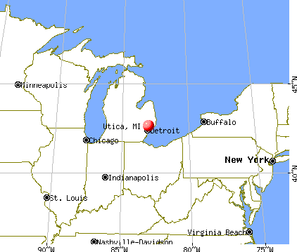 Utica, Michigan map