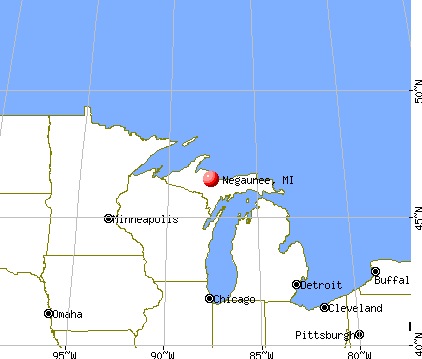 Negaunee, Michigan map