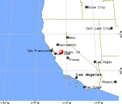 Keyes, California map