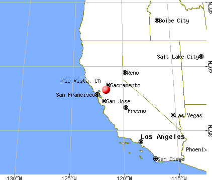 Map Of Rio Vista And Surrounding Area