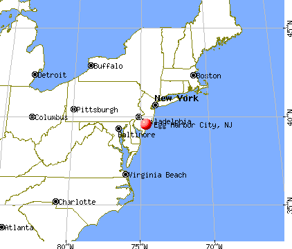 Egg Harbor City, New Jersey map