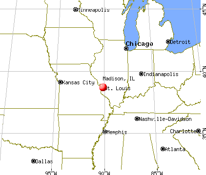 Madison, Illinois map
