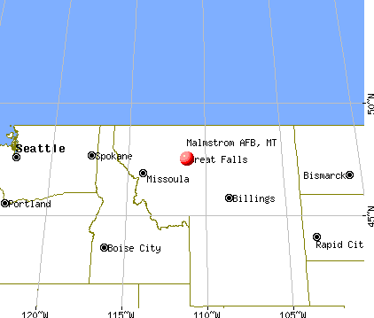 Malmstrom AFB, Montana map