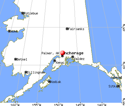 Palmer, Alaska map