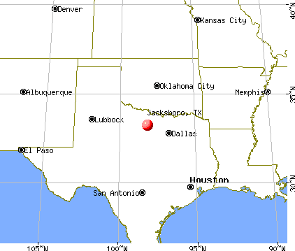 Jacksboro, Texas map