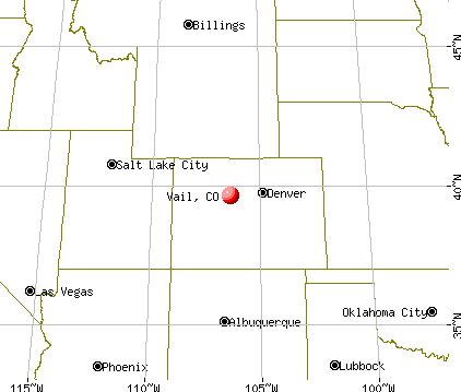 Vail, Colorado map