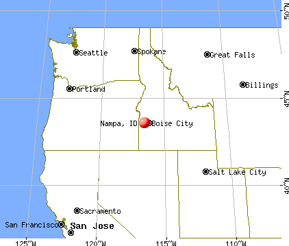 Nampa, Idaho map