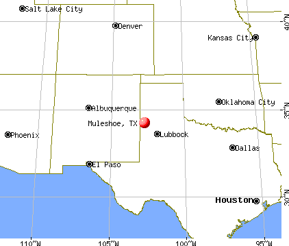 Muleshoe, Texas map