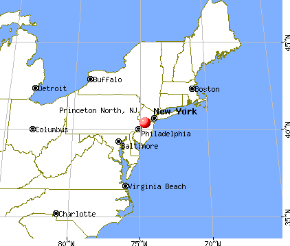Princeton North, New Jersey map
