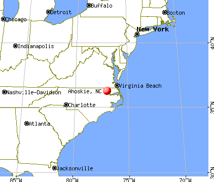 Ahoskie, North Carolina map