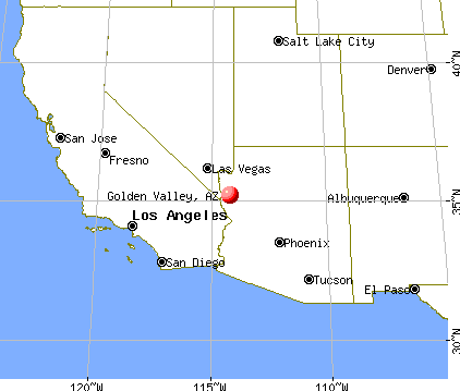 Golden Valley, Arizona map