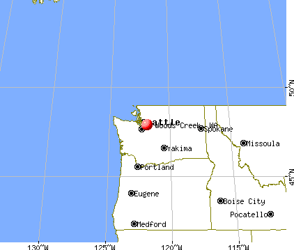 Woods Creek, Washington map