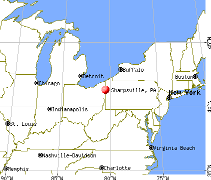 Sharpsville, Pennsylvania map