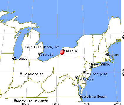 Lake Erie Beach, New York map