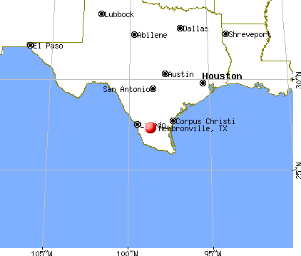 Hebbronville, Texas map
