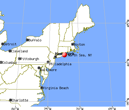 North Sea, New York map